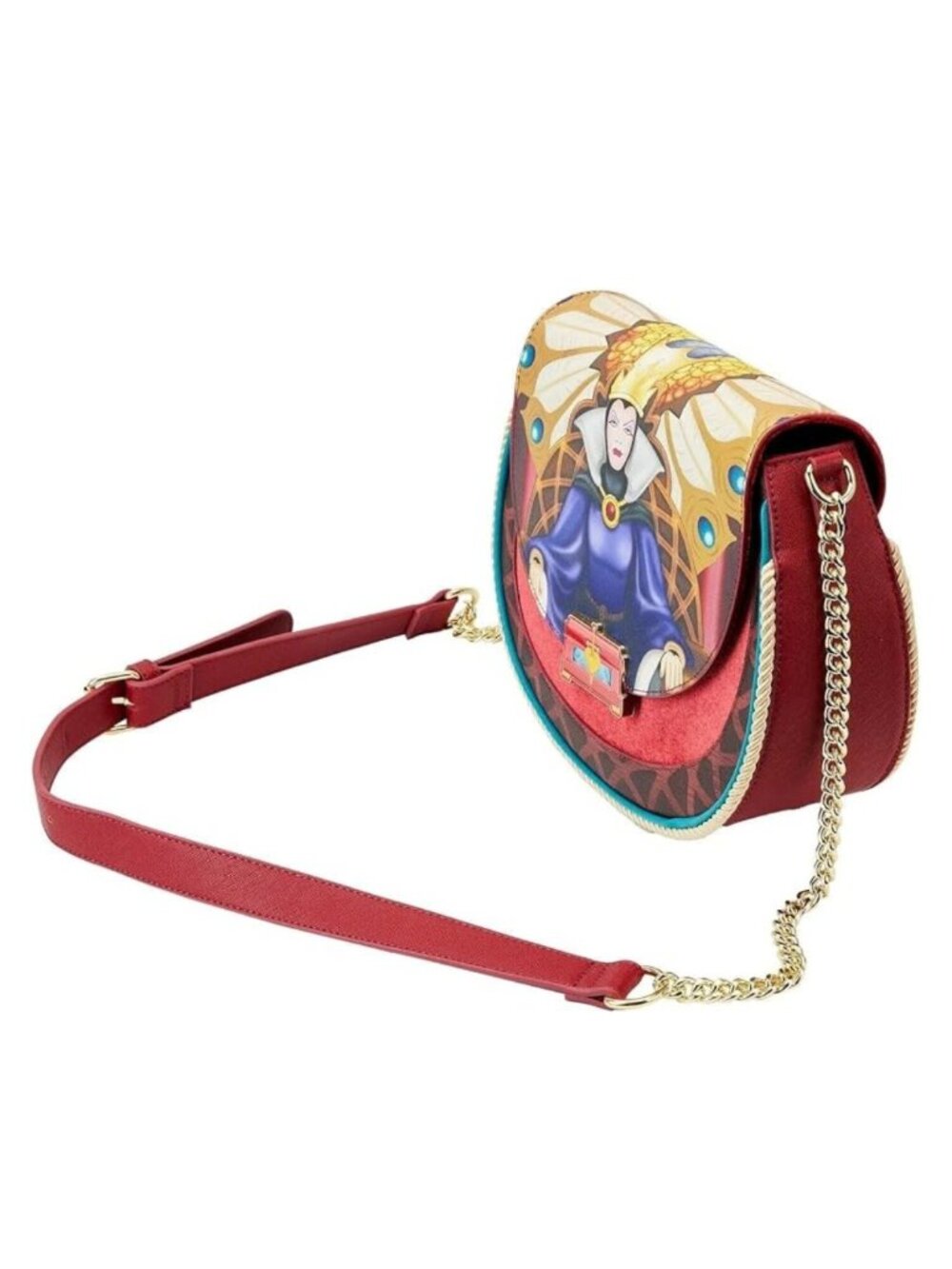 Loungefly Disney Snow White Evil Queen Throne Crossbody Bag Rare - Picture 3 of 4